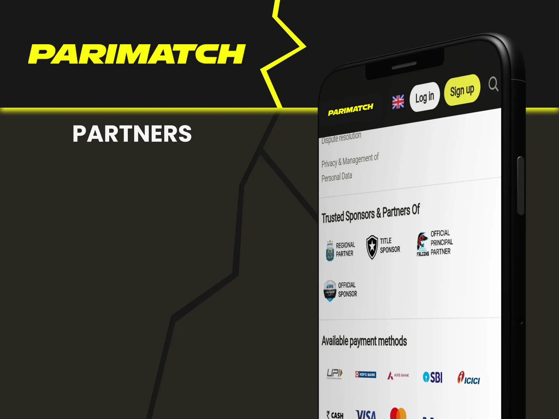 Parimatch has many partners.