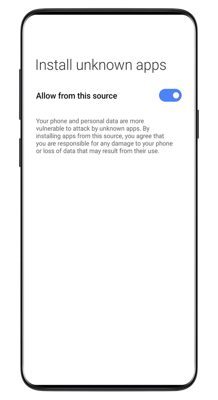 Set up your device before installing the Parimatch app.