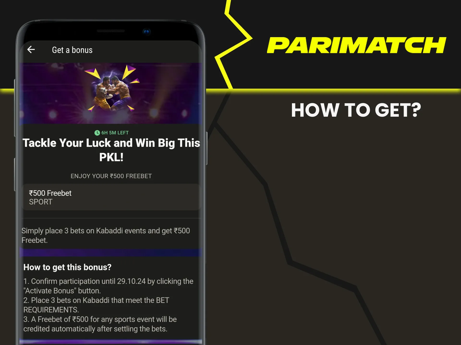 Get your bonus from Parimatch.