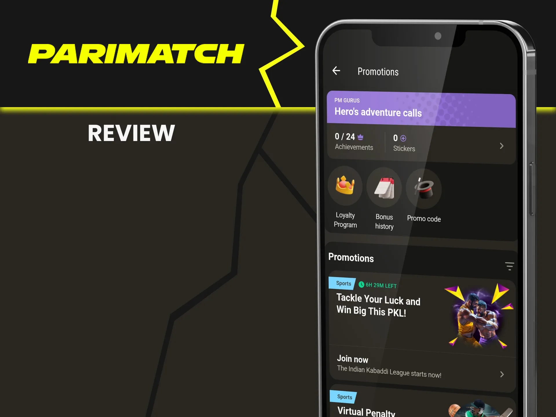 We will tell you about bonuses from Parimatch.