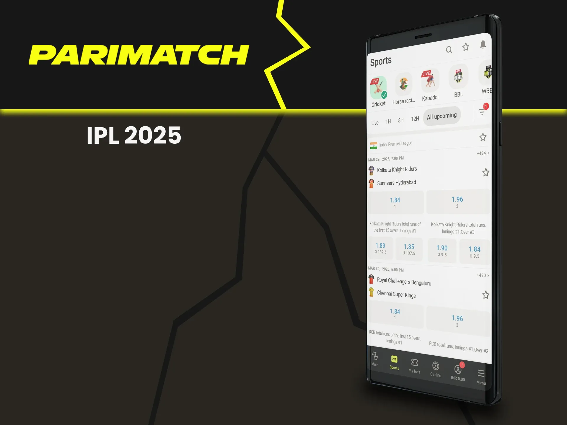 Place bets on future IPL events with Parimatch.
