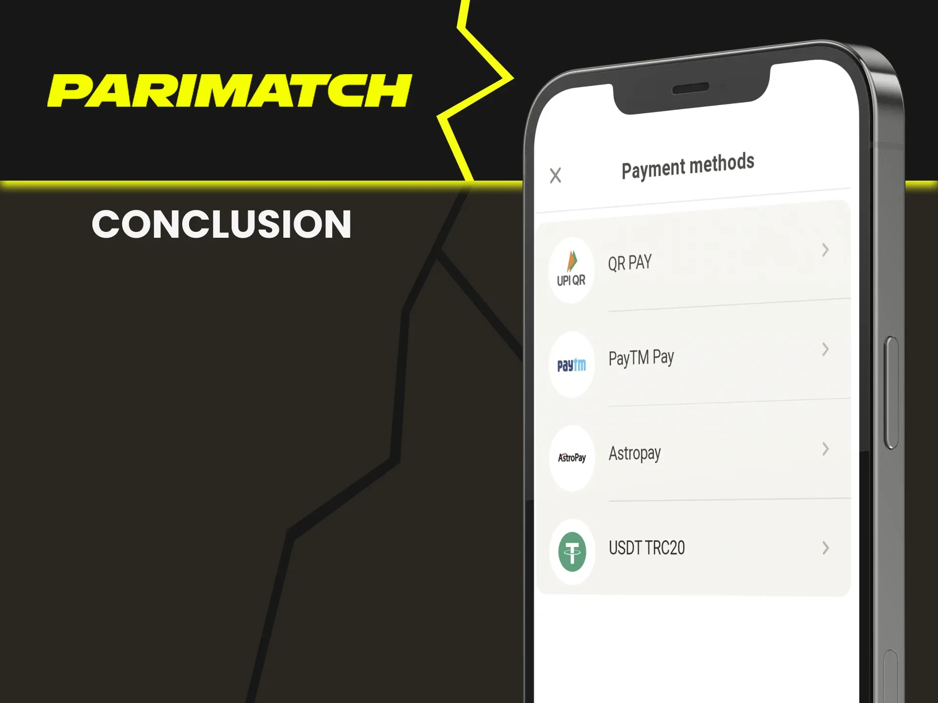 There are many transaction methods on Parimatch.