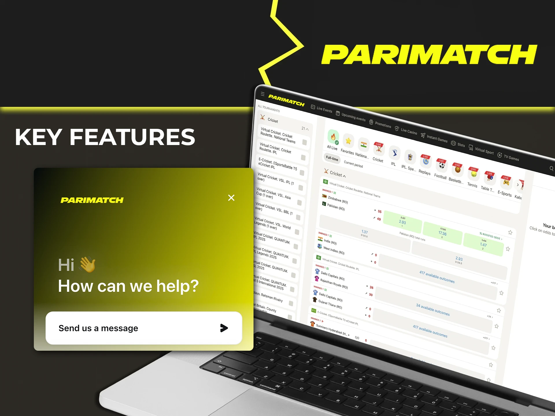 Explore the main advantages of the Parimatch app for PC devices.