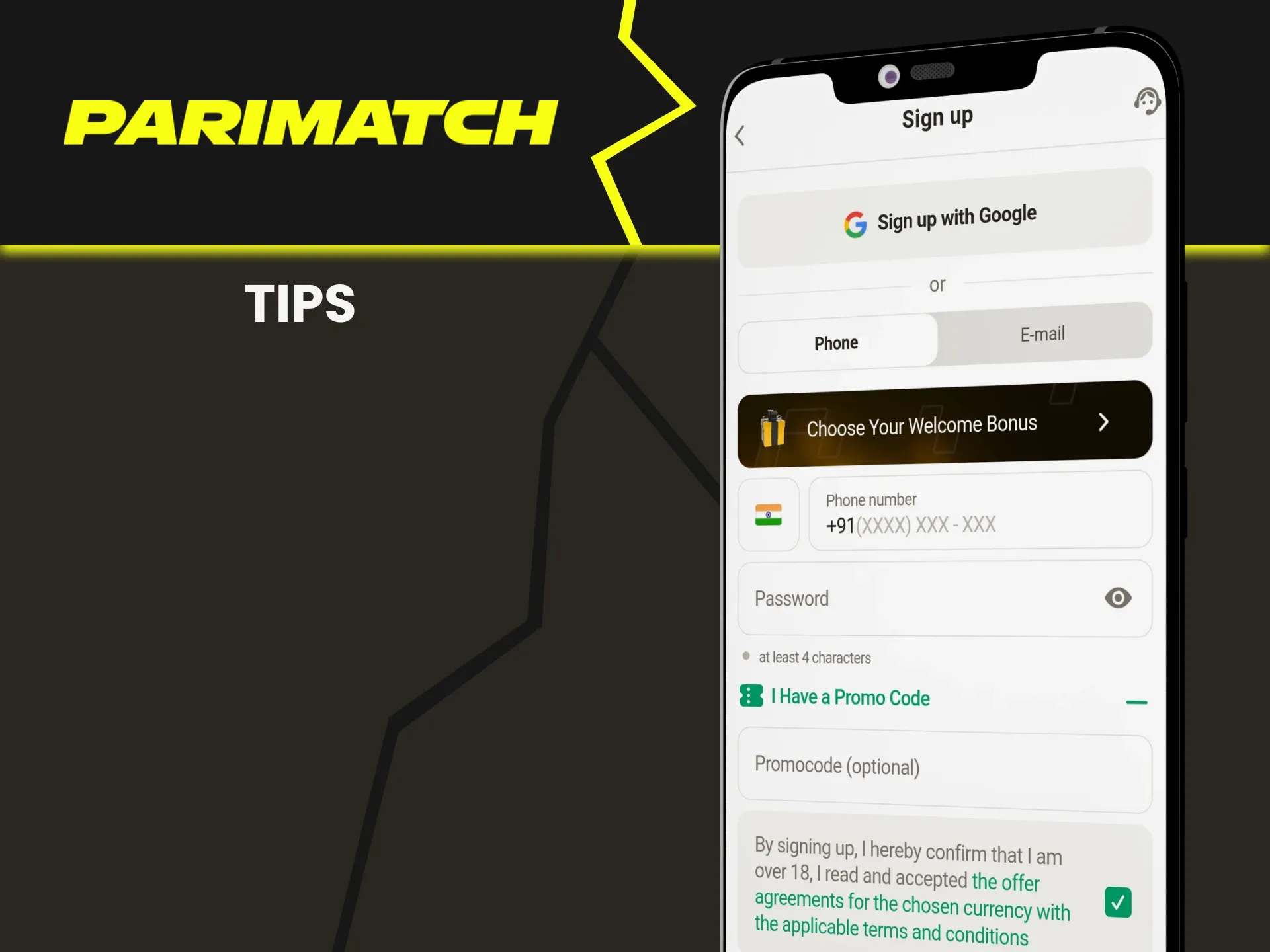 Learn tips for a promotional code from Parimatch.